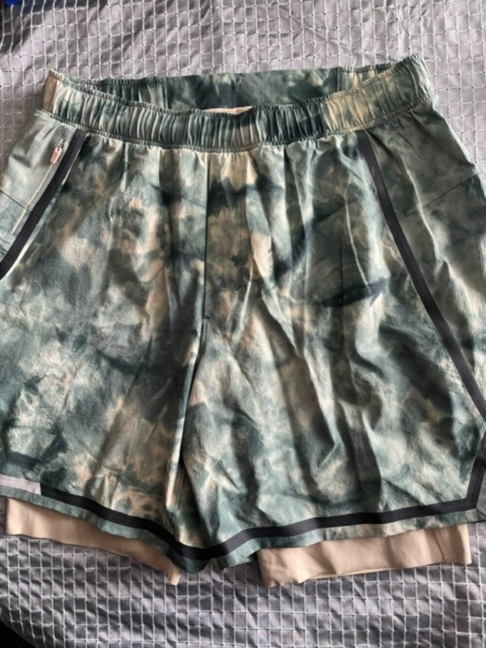 Lululemon shorts size M with compression tight underneath like new